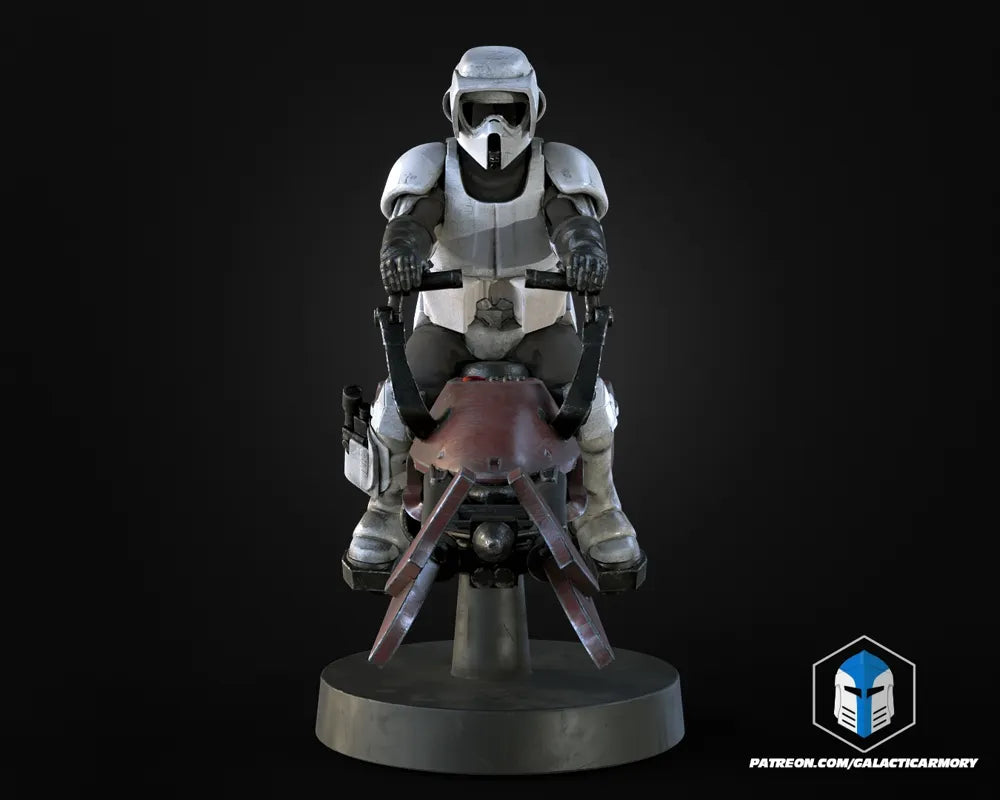 3D printed Scout Trooper Miniature by FOFUS