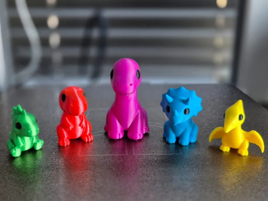 3D printed Dino Squad Dinosaurs by FOFUS