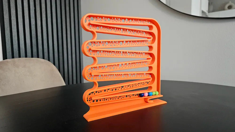 3D printed marble run game by FOFUS