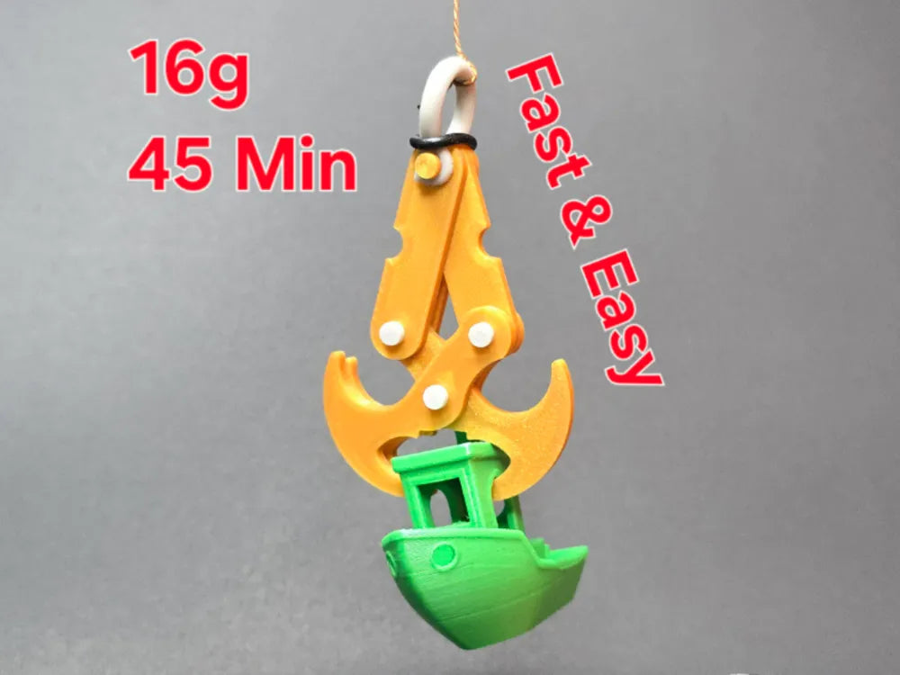3D printed Multipurpose 3D Grip Hook by FOFUS