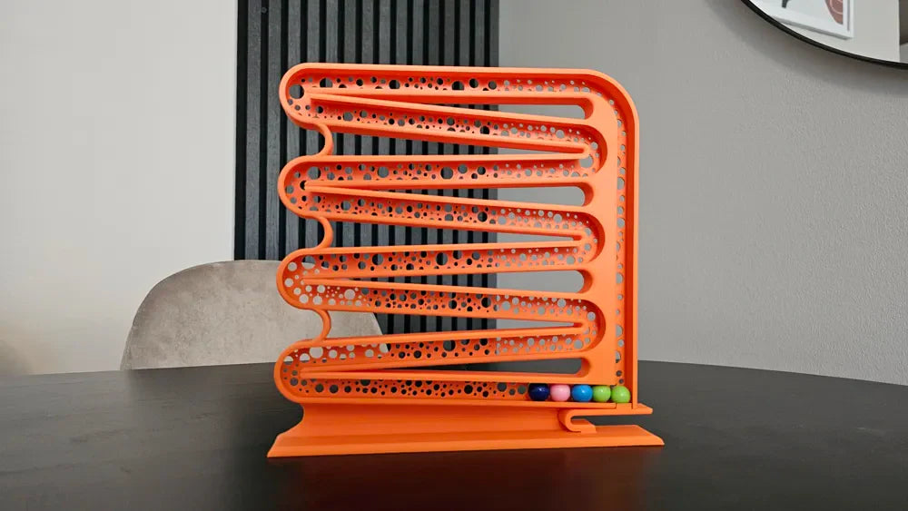 3D printed marble run game by FOFUS