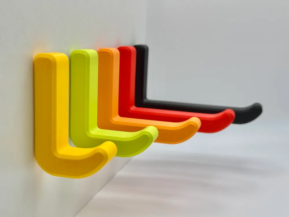 3D printed Wall hook for clothes, caps, bags, garden by FOFUS
