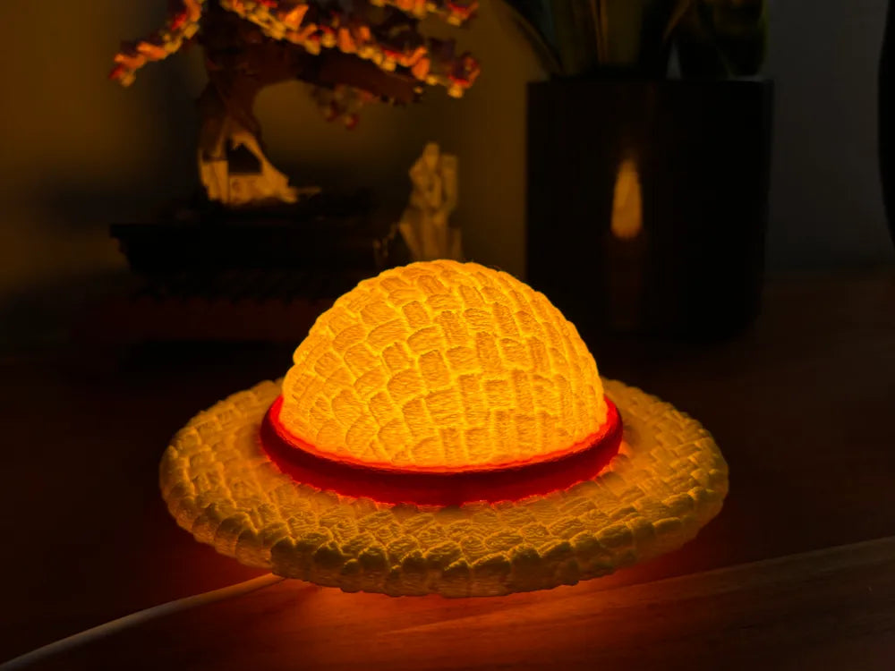 Straw Hat Lamp – Handcrafted Rustic Ambient Home Light
