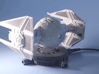 3D printed TINY TIE INTERCEPTOR by FOFUS