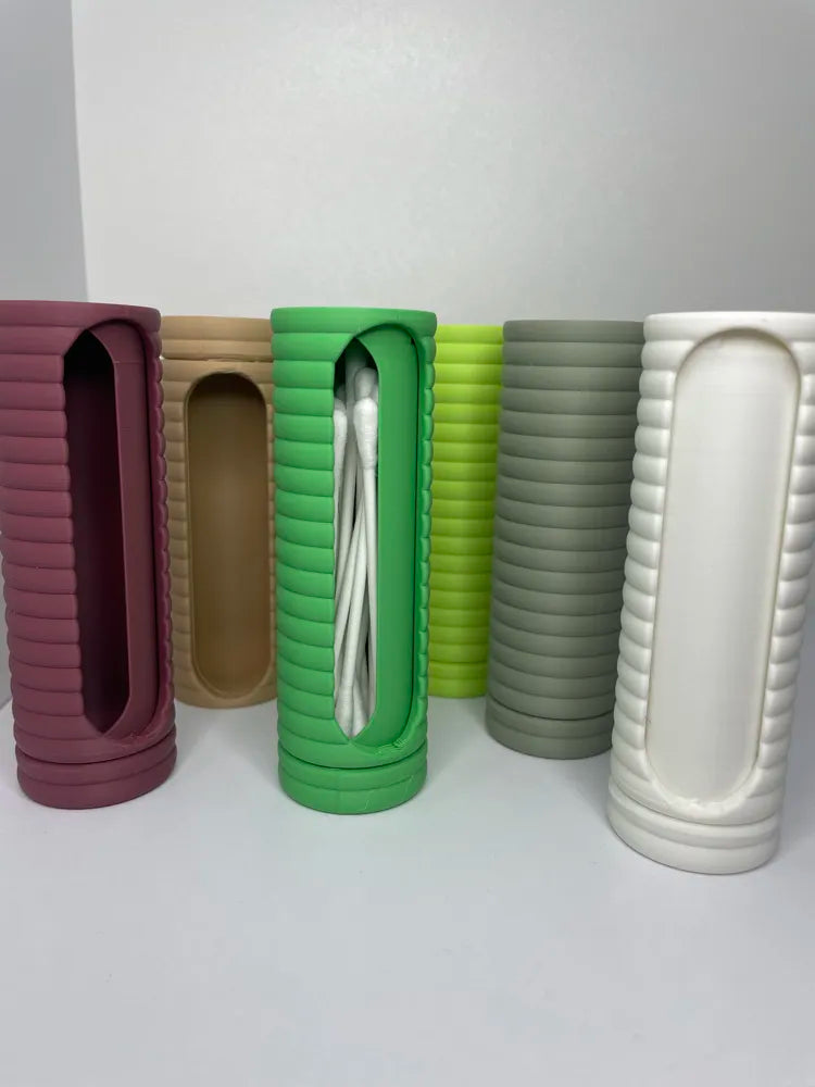 3D printed Q Tip Travelcase Print in Place Storage by FOFUS