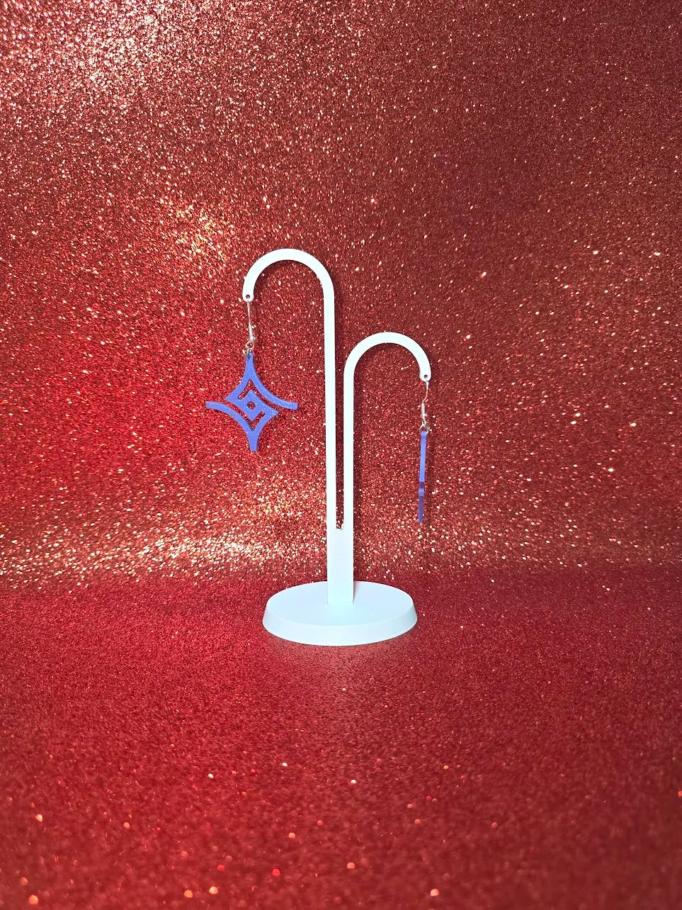 Rhombus Geometric Earrings – 3D Printed Bold Angular Jewellery