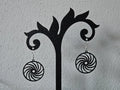 Circle Spiral Earrings – 3D Printed Geometric Jewellery
