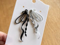 Long Ribbon Drop Earrings – 3D Printed Graceful Feminine Jewellery