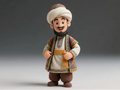 Afanti Xinjiang Folk Hero Articulated Figurine – 3D Print-in-Place