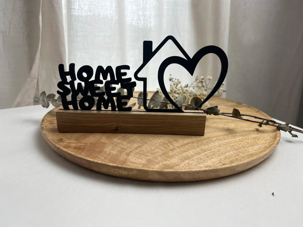 Home Sweet Home Deko – 3D Printed Heartfelt Housewarming Sign