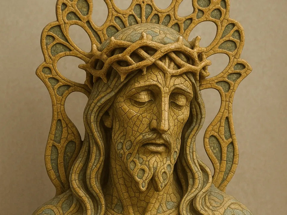 Modernist Christ Contemporary Jesus Sculpture – 3D Printed