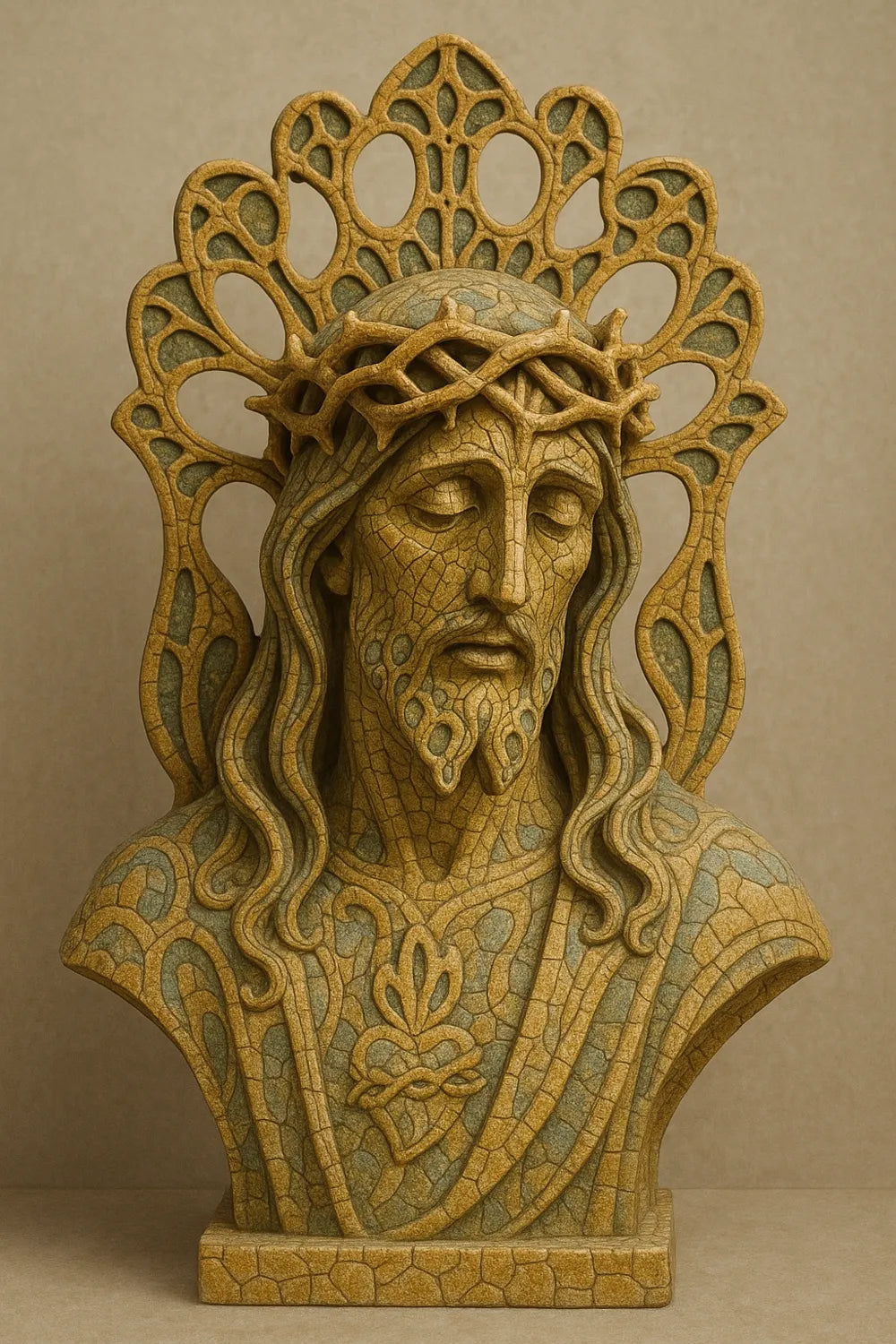 Modernist Christ Contemporary Jesus Sculpture – 3D Printed
