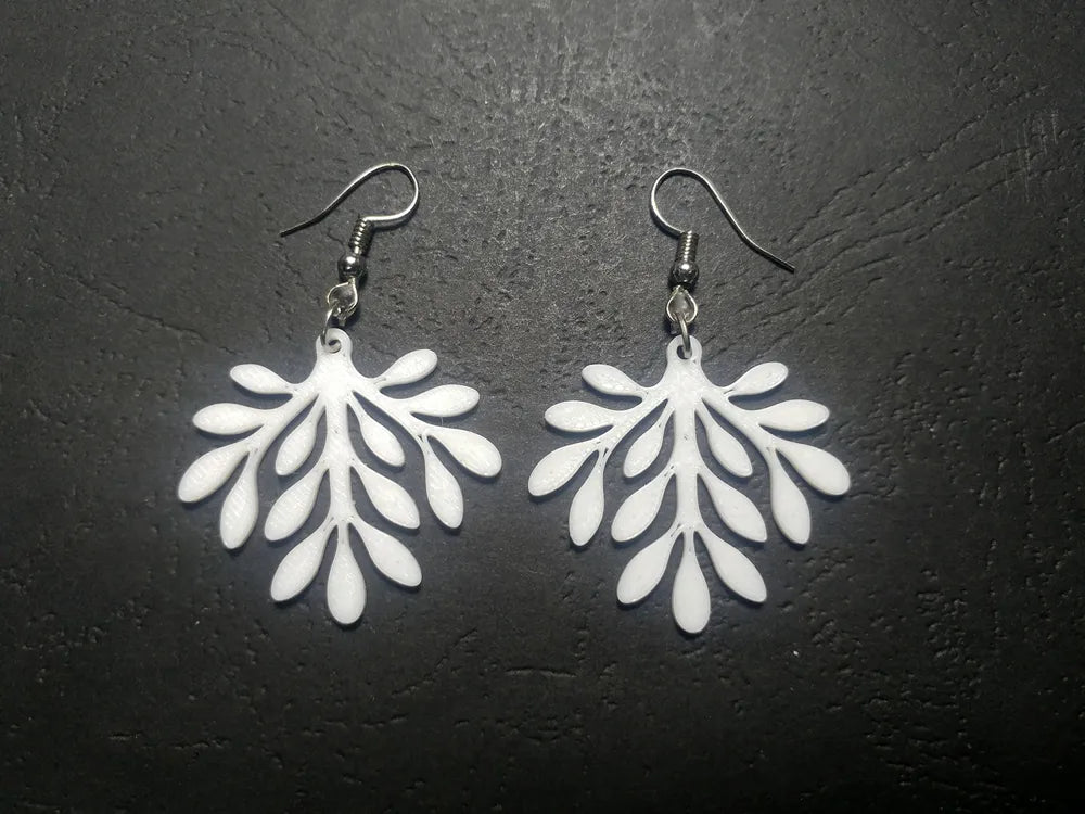 Willow Bloom Earrings – 3D Printed Graceful Floral Spring Jewellery