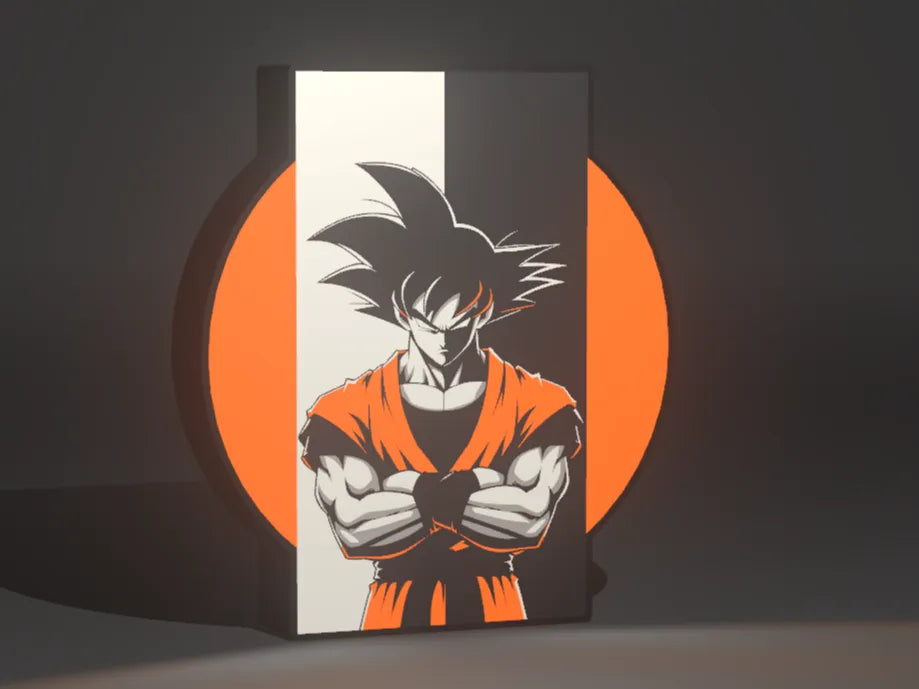 Goku Lightbox Lamp – Dragon Ball Z Super Saiyan LED Light