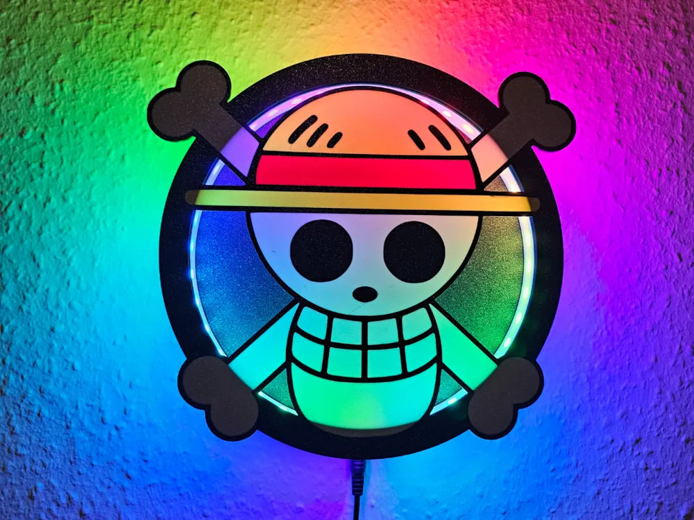 One Piece Wall Lamp Attachment – Straw Hat Pirate Anime Decor