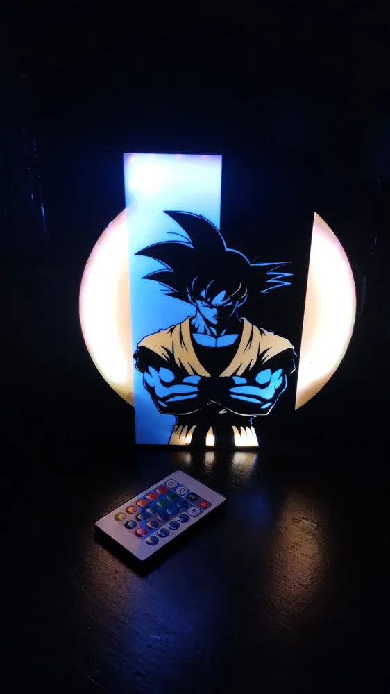 Goku Lightbox Lamp – Dragon Ball Z Super Saiyan LED Light