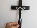 Jesus Cross Wall Art – 3D Printed Christian Faith Cross Layered Sculpture
