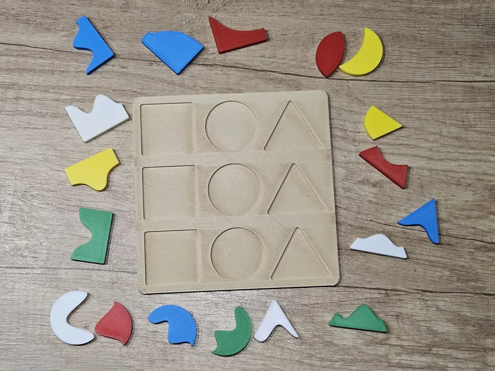 Montessori Shapes Puzzle – 3D Printed Shape Recognition Educational Toy