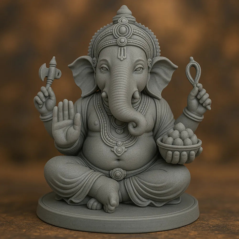 Ganesha God Statue – 3D Printed Remover of Obstacles Ganesh Idol