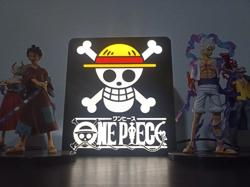 One Piece 3D Lamp – Luffy Straw Hat Nakama LED Light