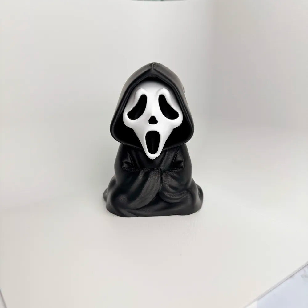 Ghostface Chibi Statue – 3D Printed Horror Desk Collectible