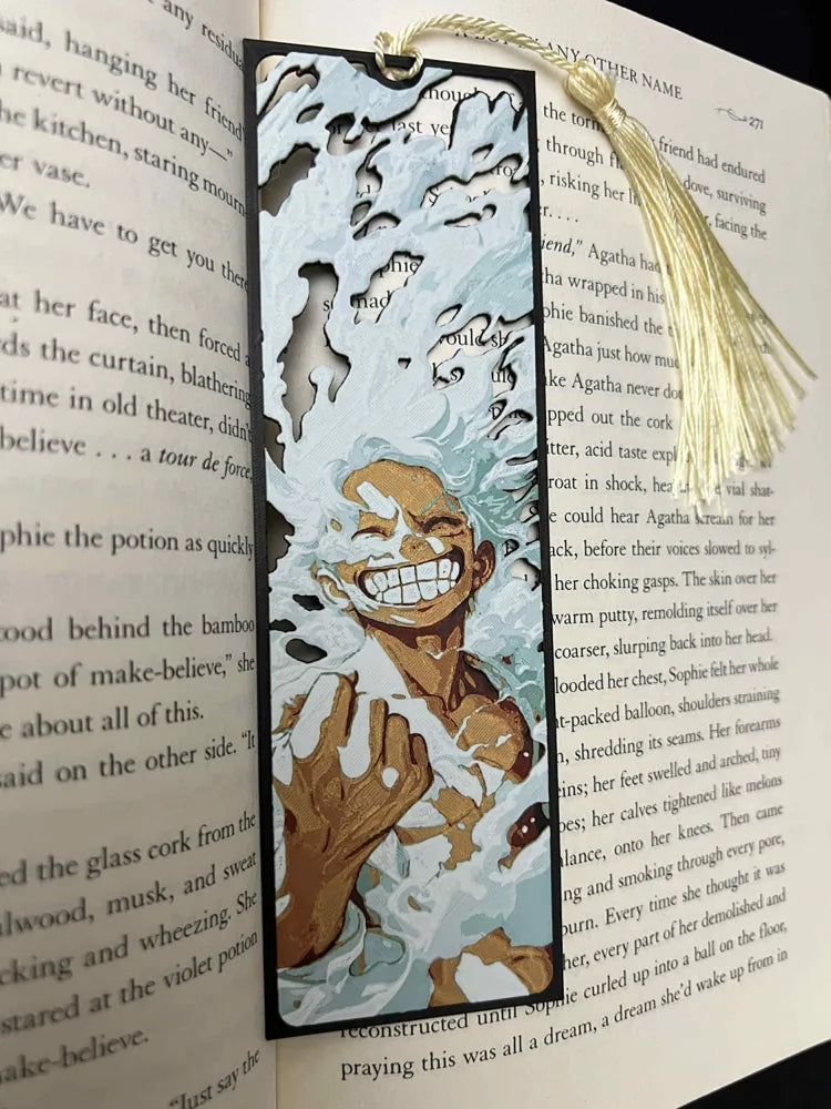Luffy Gear 5 One Piece Framed Cutout Bookmark – Anime Fan Accessory