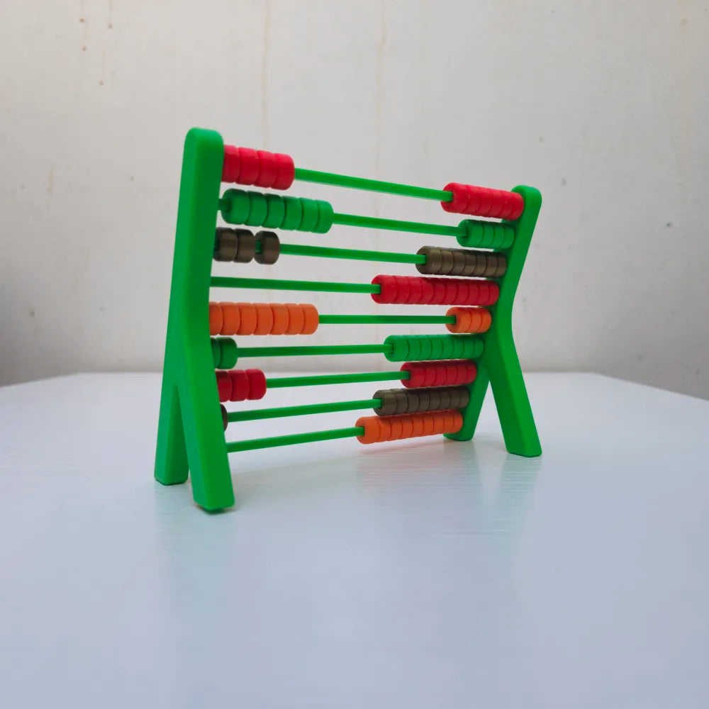 Color Counting Abacus Montessori Math Toy – 3D Printed for Kids