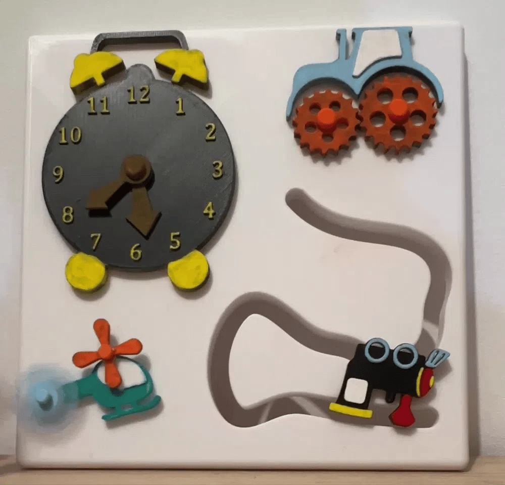 Interactive Activity Panel – 3D Printed Multi-Sensory Kids Play Station