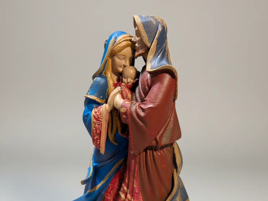 Holy Family Nativity Statue – 3D Printed Sacred Christmas Heirloom