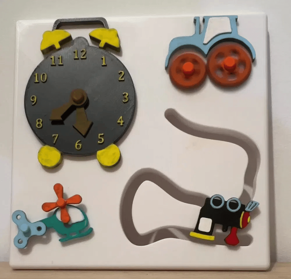 Interactive Activity Panel – 3D Printed Multi-Sensory Kids Play Station
