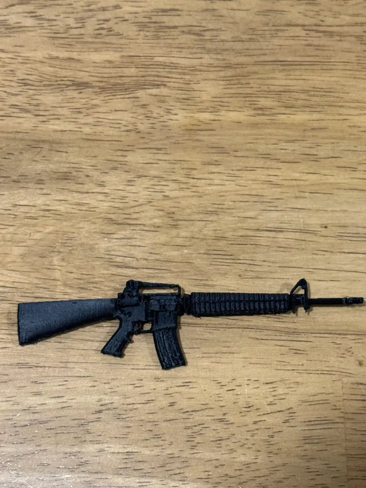 M16 Gun Action Figure Large – 3D Printed Military Rifle Scale Model