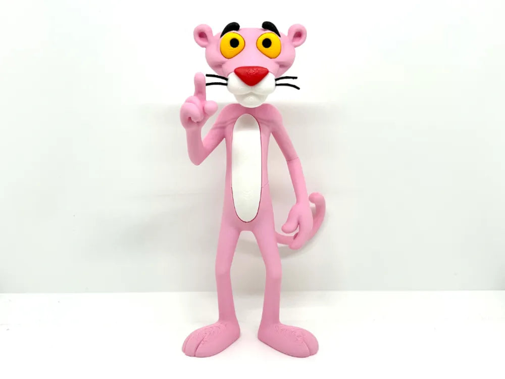 Pink Panther Cartoon Figurine – 3D Printed Classic Animation Collectible
