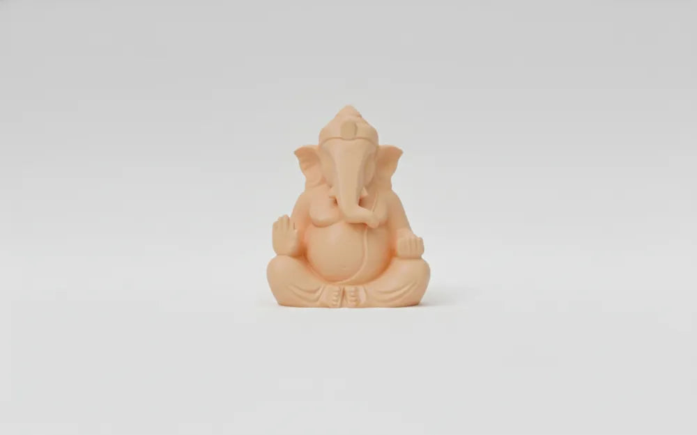 Lord Ganesha in Meditation V2 – 3D Printed Serene Idol