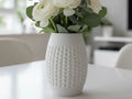 Knit Tall Vase – 3D Printed Textured Interior Design Vase