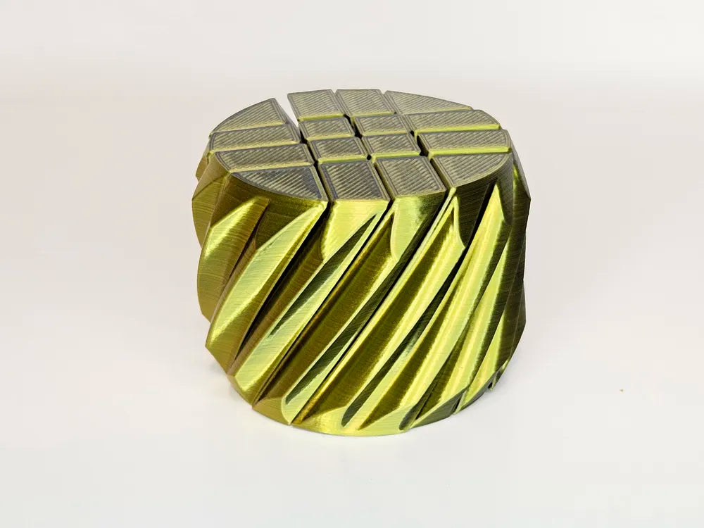 SpiralTwist Slime Gear Fidget – 3D Printed Sensory Stress Relief Toy