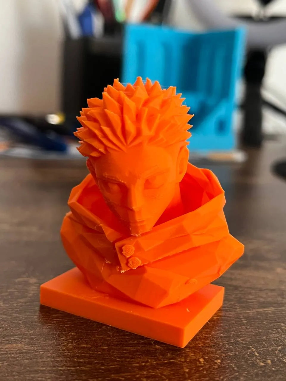 Yuji Itadori Low Poly Figurine – Jujutsu Kaisen Anime Figure