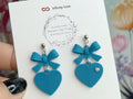 Tied Love Knot Earrings – 3D Printed Symbolic Romantic Jewellery