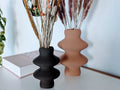 Japandi Vase Fuzzy Skin – 3D Printed Wabi-Sabi Textured Vase
