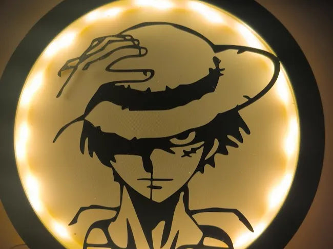 Luffy Silhouette LED Lamp – One Piece Straw Hat Captain Light