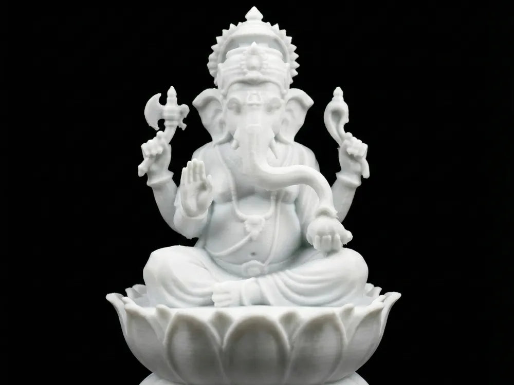 Vinayagar in Lotus – 3D Printed Sacred Ganesha Sculpture