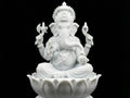 Hindu God Vinayagar in Lotus – 3D Printed Ganesha Sacred Lotus Figurine