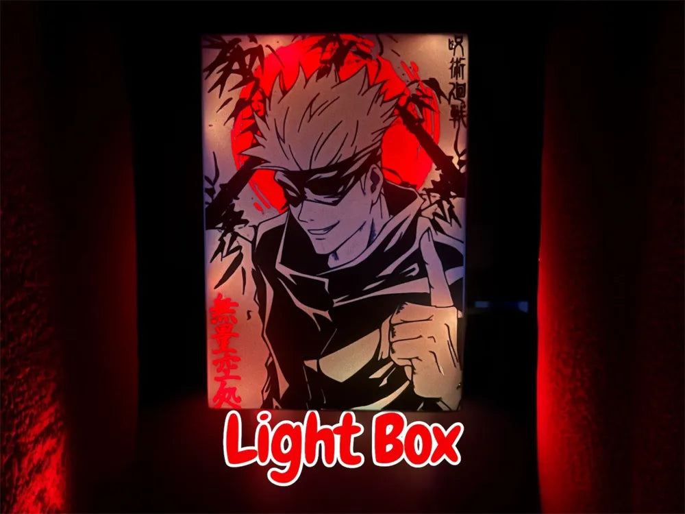 Satoru Gojo Lightbox Lamp – Jujutsu Kaisen Infinity LED Light