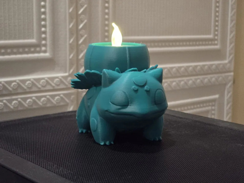 Bulbasaur Tealight LED Candle Holder – Pokémon Grass Starter Decor