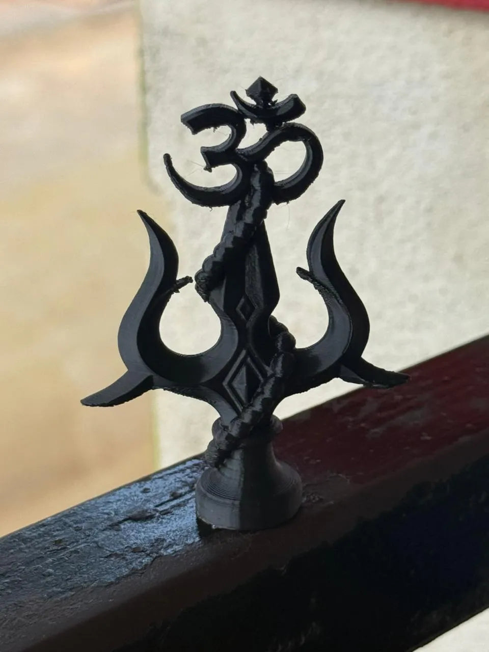 Shiva Trishul Trident Decorative Stand – 3D Printed Sacred Symbol