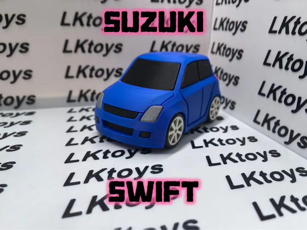 Suzuki Swift Scale Model – 3D Printed Die-Cast Style Car Replica