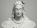 Adiyogi Shiva in Calmness – 3D Printed Meditating Hindu God Idol
