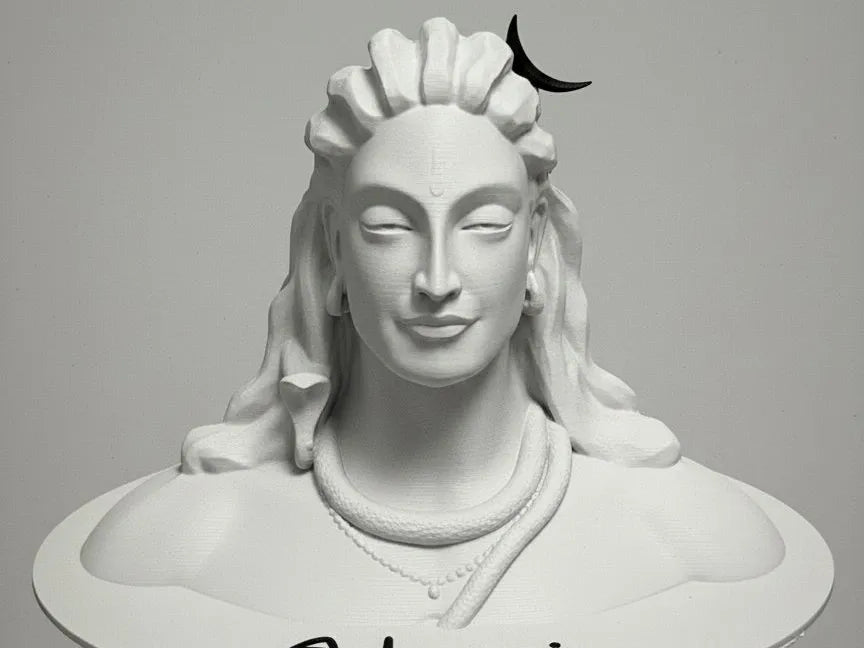 Adiyogi Shivan in Calmness Hindu God Idol