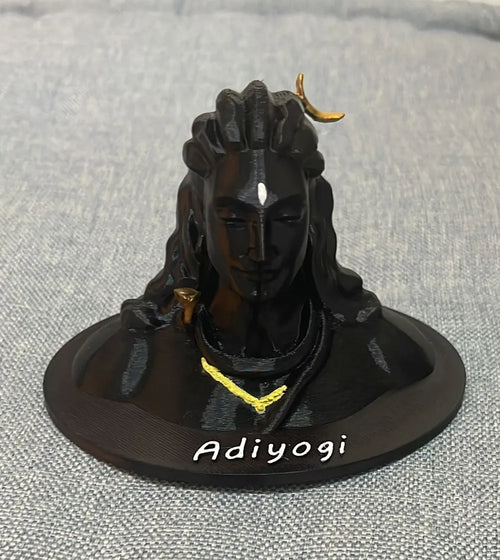 Adiyogi Shiva in Calmness – 3D Printed Meditating Hindu God Idol