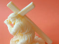Jesus Carrying the Cross Sculpture – 3D Printed Passion of Christ