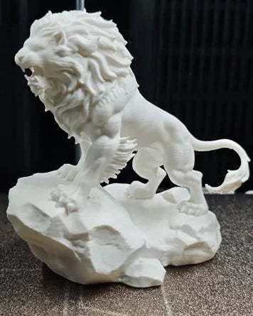 Lion Figurine – 3D Printed Majestic Wildlife Collectible Sculpture